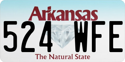 AR license plate 524WFE