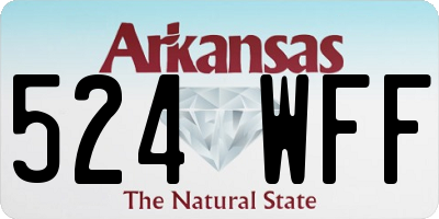 AR license plate 524WFF