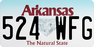 AR license plate 524WFG