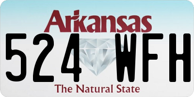 AR license plate 524WFH