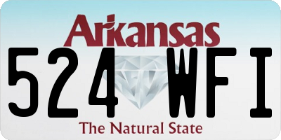 AR license plate 524WFI