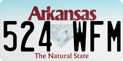 AR license plate 524WFM