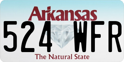 AR license plate 524WFR