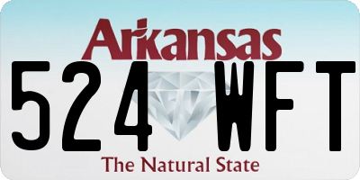 AR license plate 524WFT