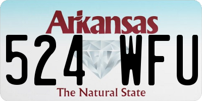 AR license plate 524WFU