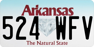 AR license plate 524WFV
