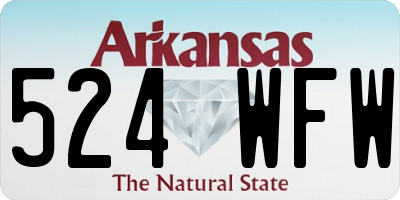 AR license plate 524WFW