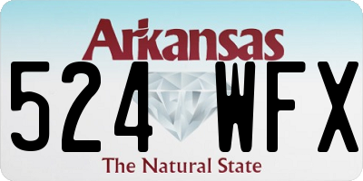 AR license plate 524WFX