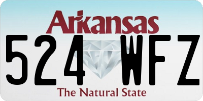 AR license plate 524WFZ
