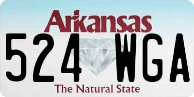 AR license plate 524WGA