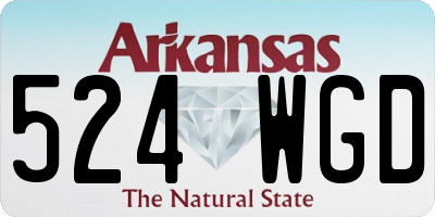 AR license plate 524WGD