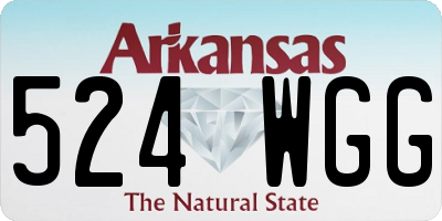 AR license plate 524WGG
