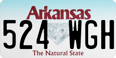 AR license plate 524WGH