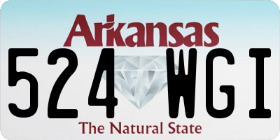 AR license plate 524WGI