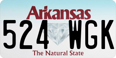 AR license plate 524WGK