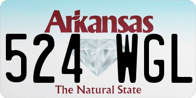AR license plate 524WGL