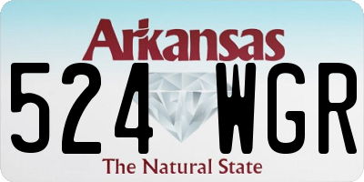 AR license plate 524WGR