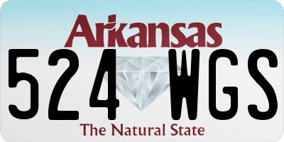 AR license plate 524WGS