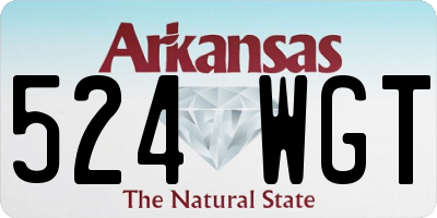 AR license plate 524WGT