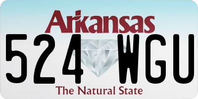 AR license plate 524WGU