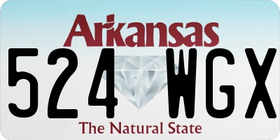 AR license plate 524WGX