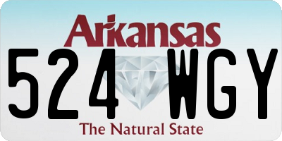 AR license plate 524WGY