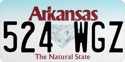 AR license plate 524WGZ