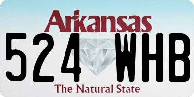 AR license plate 524WHB