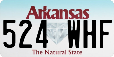 AR license plate 524WHF