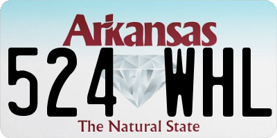 AR license plate 524WHL