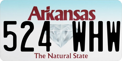 AR license plate 524WHW