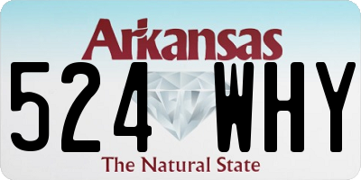 AR license plate 524WHY