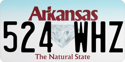 AR license plate 524WHZ