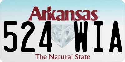AR license plate 524WIA