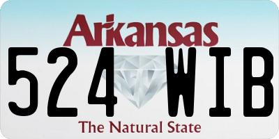 AR license plate 524WIB