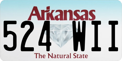 AR license plate 524WII