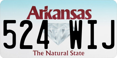 AR license plate 524WIJ