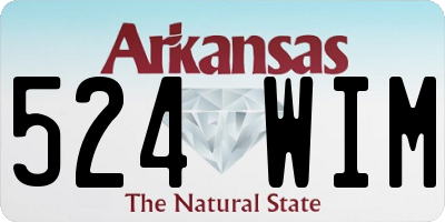 AR license plate 524WIM