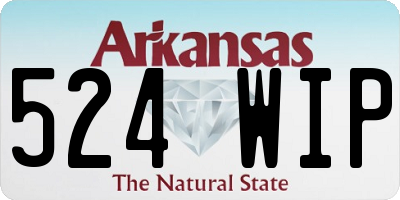 AR license plate 524WIP