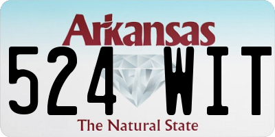 AR license plate 524WIT