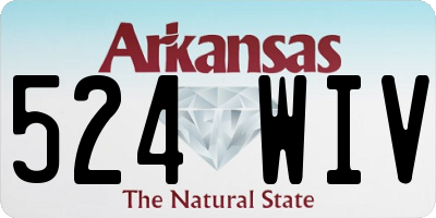 AR license plate 524WIV
