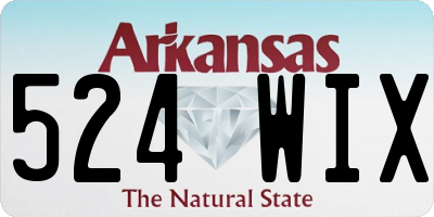 AR license plate 524WIX