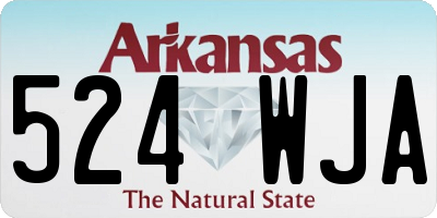AR license plate 524WJA