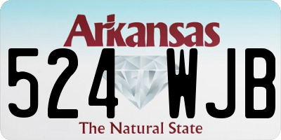 AR license plate 524WJB