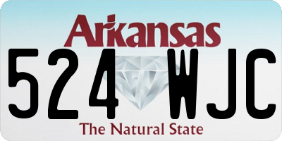 AR license plate 524WJC