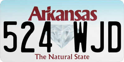 AR license plate 524WJD