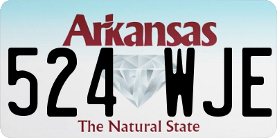 AR license plate 524WJE