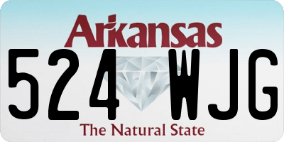 AR license plate 524WJG