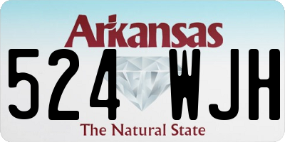 AR license plate 524WJH