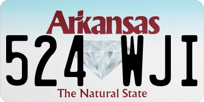 AR license plate 524WJI